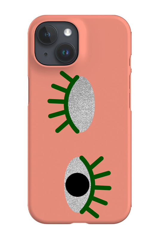 Wink Eye Phone Case (Peach)