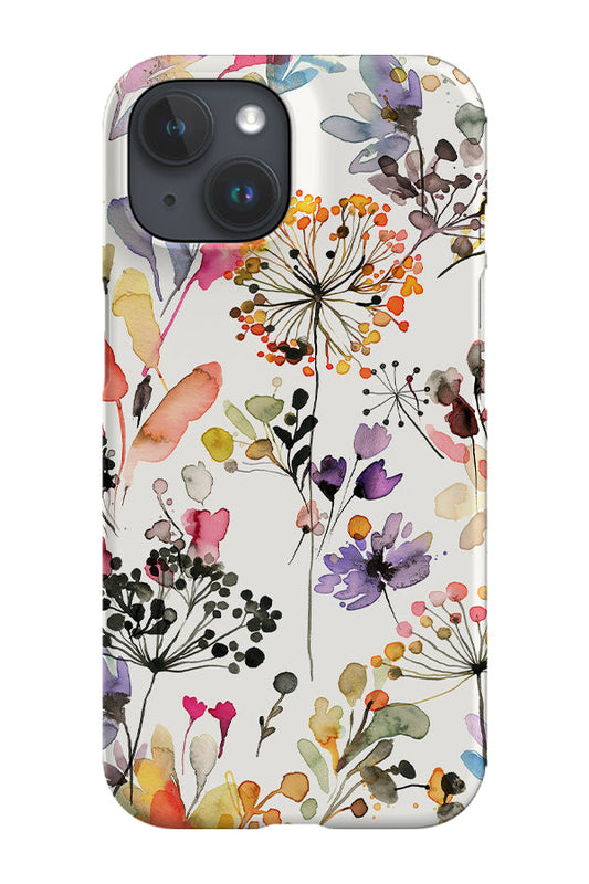 Wild Grasses By Ninola Design Phone Case (White)
