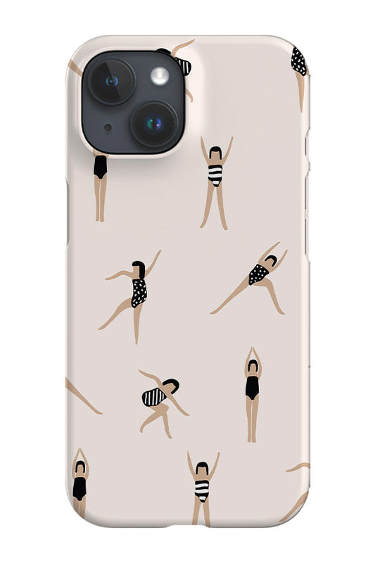 Yoga Pose Phone Case (Cream)